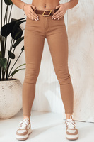 Dámské džínové kalhoty hnědé