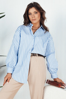 Women's blue and white shirt