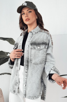 Women's denim jacket grey