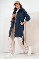 Women's parka jacket navy blue