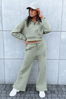 Women's dark green tracksuit set