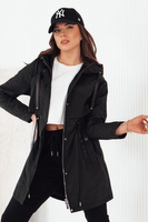 Женская куртка-парка черного цвета