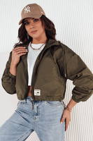 Женская куртка зеленого цвета