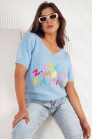 Женский джемпер синего цвета