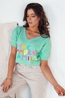 Жіночий м'ятний джемпер