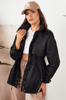 Жіноча куртка-парку чорна