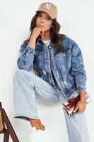 Жіноча джинсова куртка синя