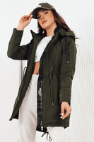 Жіноча куртка-парку зелена