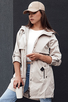 Жіноча куртка-парку сіра