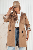 Жіноча куртка-парку бежева