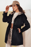 Жіноча куртка-парку бежева